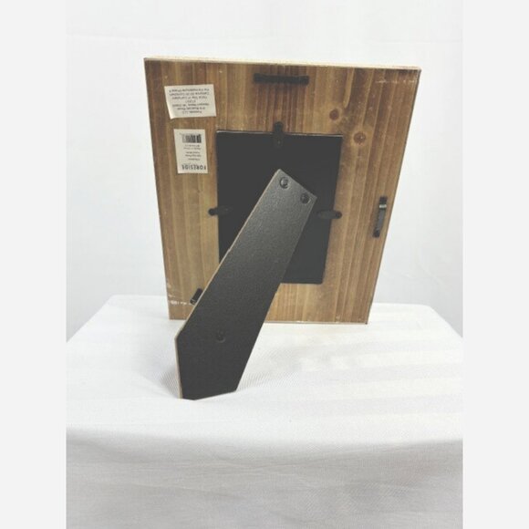 Gigi Picture Frame – Rustic Whitewashed Wood with Beaded Detail - Picture 6 of 6